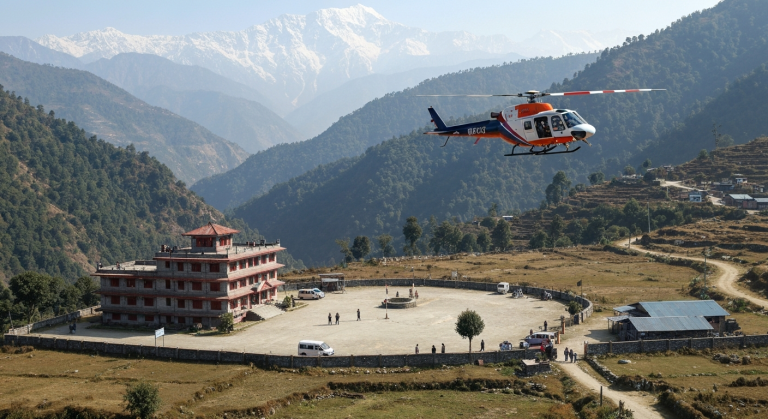 भारतीय हेलिकोप्टर नेपाली आकाश