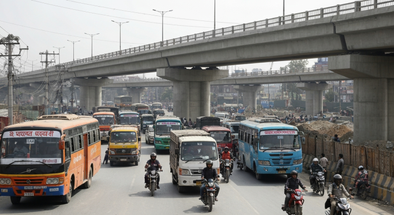 कोटेश्वर ट्राफिक जाम