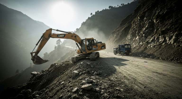 एक्साभेटर दुर्घटना बाजुरा