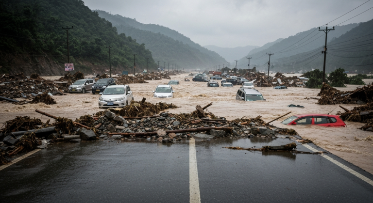 बीपी राजमार्ग बाढी