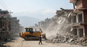 अतिक्रमित संरचनामा डोजर