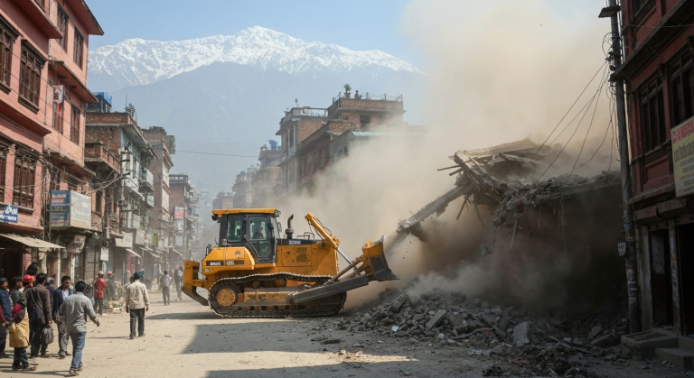 अतिक्रमित संरचना हटाउन