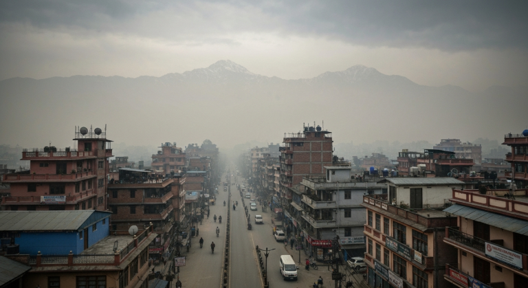 प्रदूषित शहर काठमाडौं