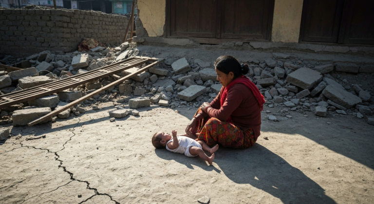 सुत्केरी र शिशुको बिचल्ली