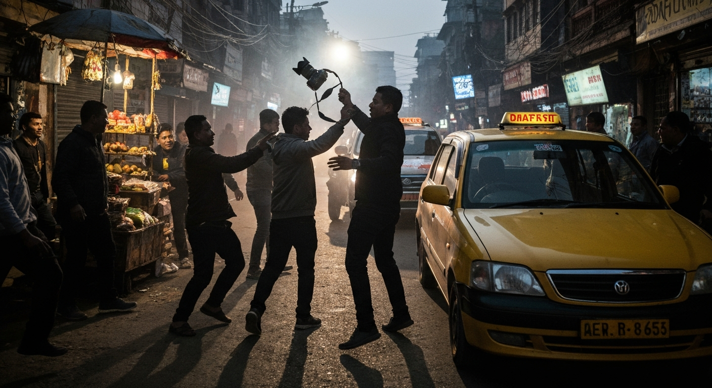 पत्रकारमाथि आक्रमण