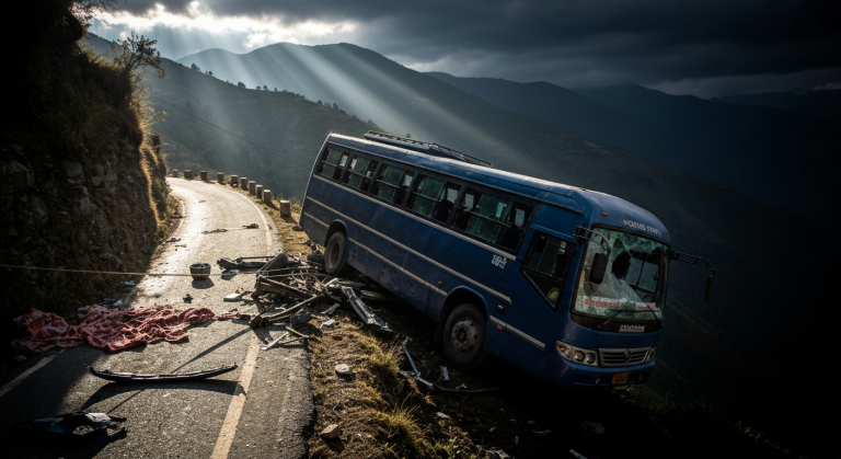 रोल्पा बस दुर्घटना