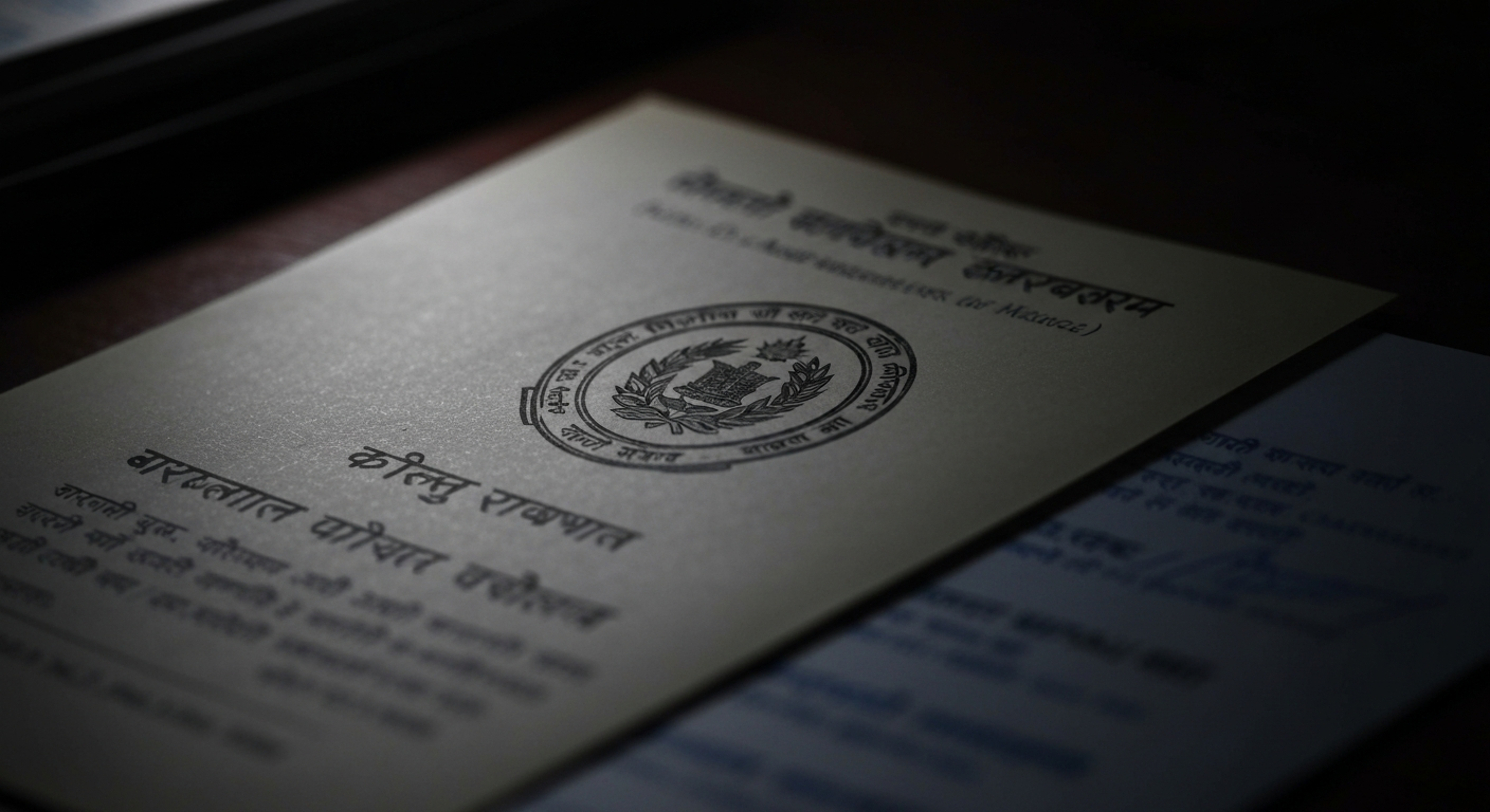 सेनाको लेटरहेड