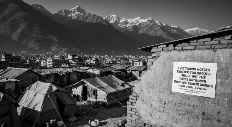 सुकुम्बासी बस्ती हटाउने