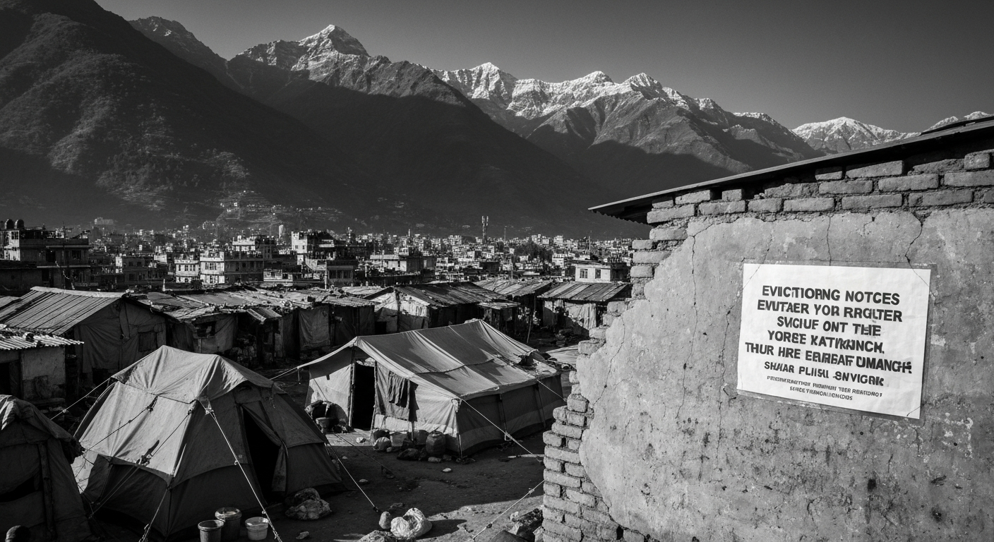 सुकुम्बासी बस्ती हटाउने