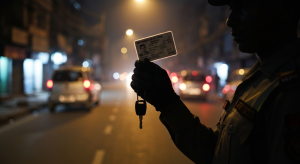 ट्राफिक प्रहरी लाइसेन्स जफत