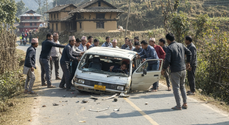 भक्तपुर ट्याक्टर दुर्घटना