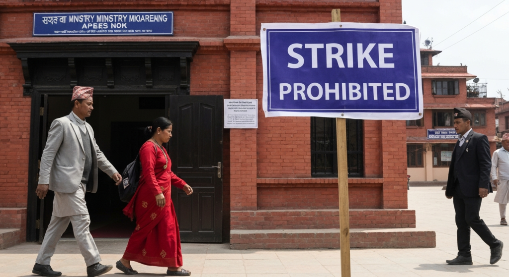 अत्यावश्यक सेवा हड्ताल रोक