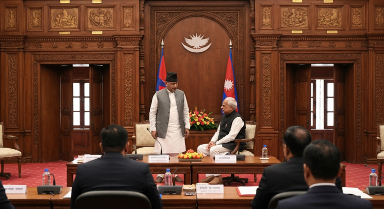 रवि लामिछाने मोदी भेट
