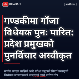 गाँजा विधेयक गण्डकी