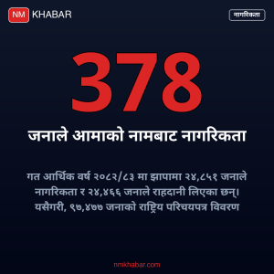 आमाको नामबाट नागरिकता झापा