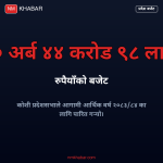 कोशी प्रदेश बजेट