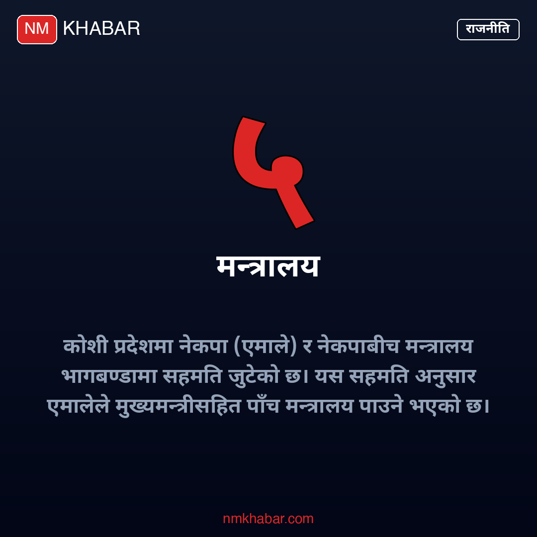 कोशी प्रदेश मन्त्रालय भागबण्डा