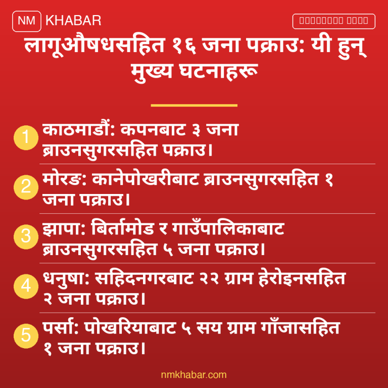 लागूऔषध सहित पक्राउ
