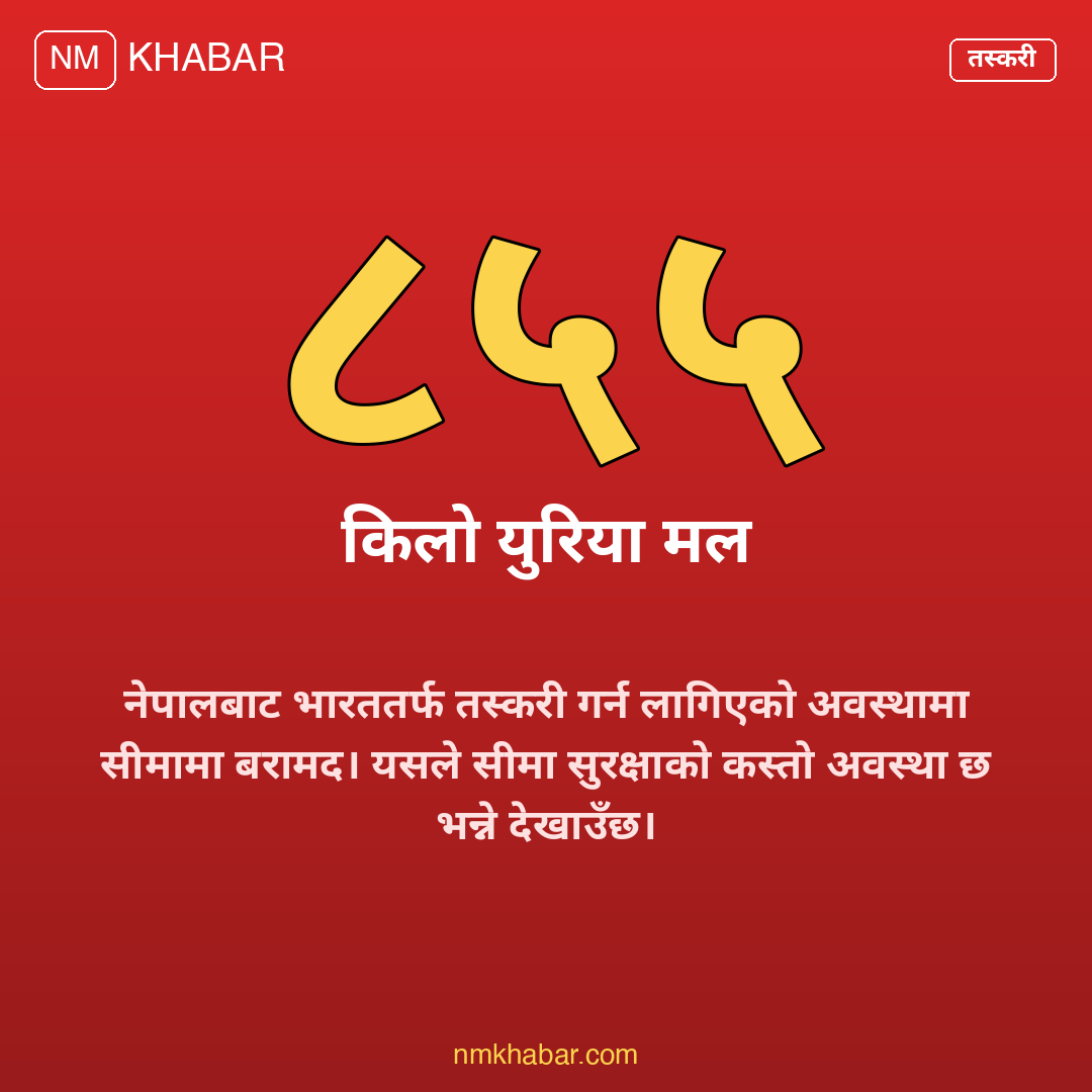 युरिया मल तस्करी