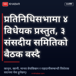 प्रतिनिधिसभा बैठक विधेयक