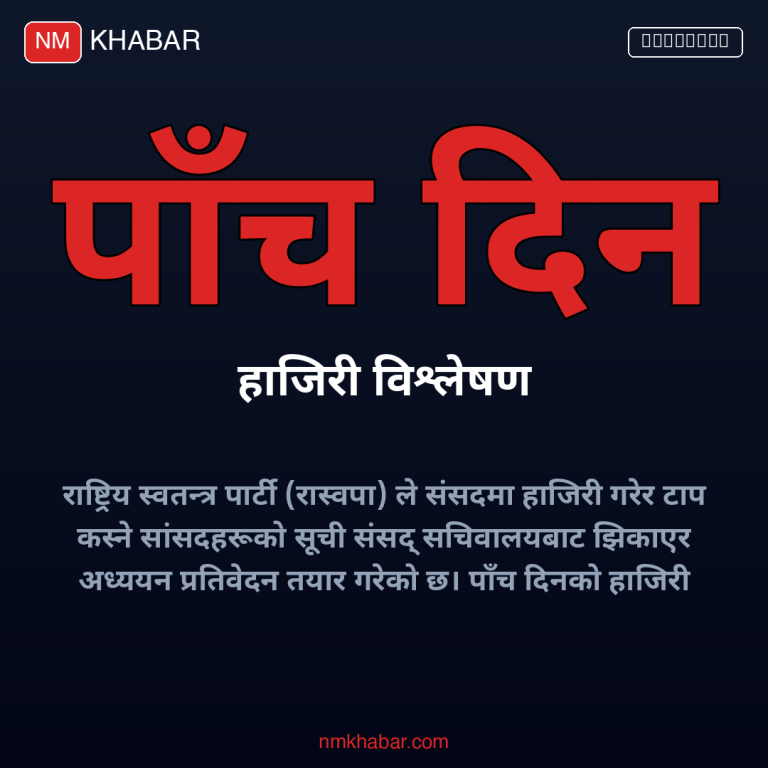 रास्वपा सांसद हाजिरी