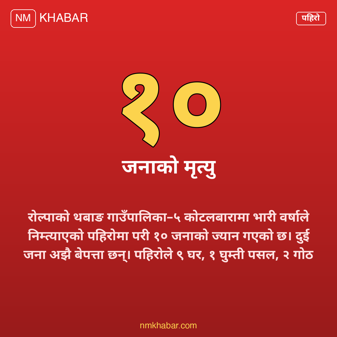 रोल्पा पहिरो अपडेट