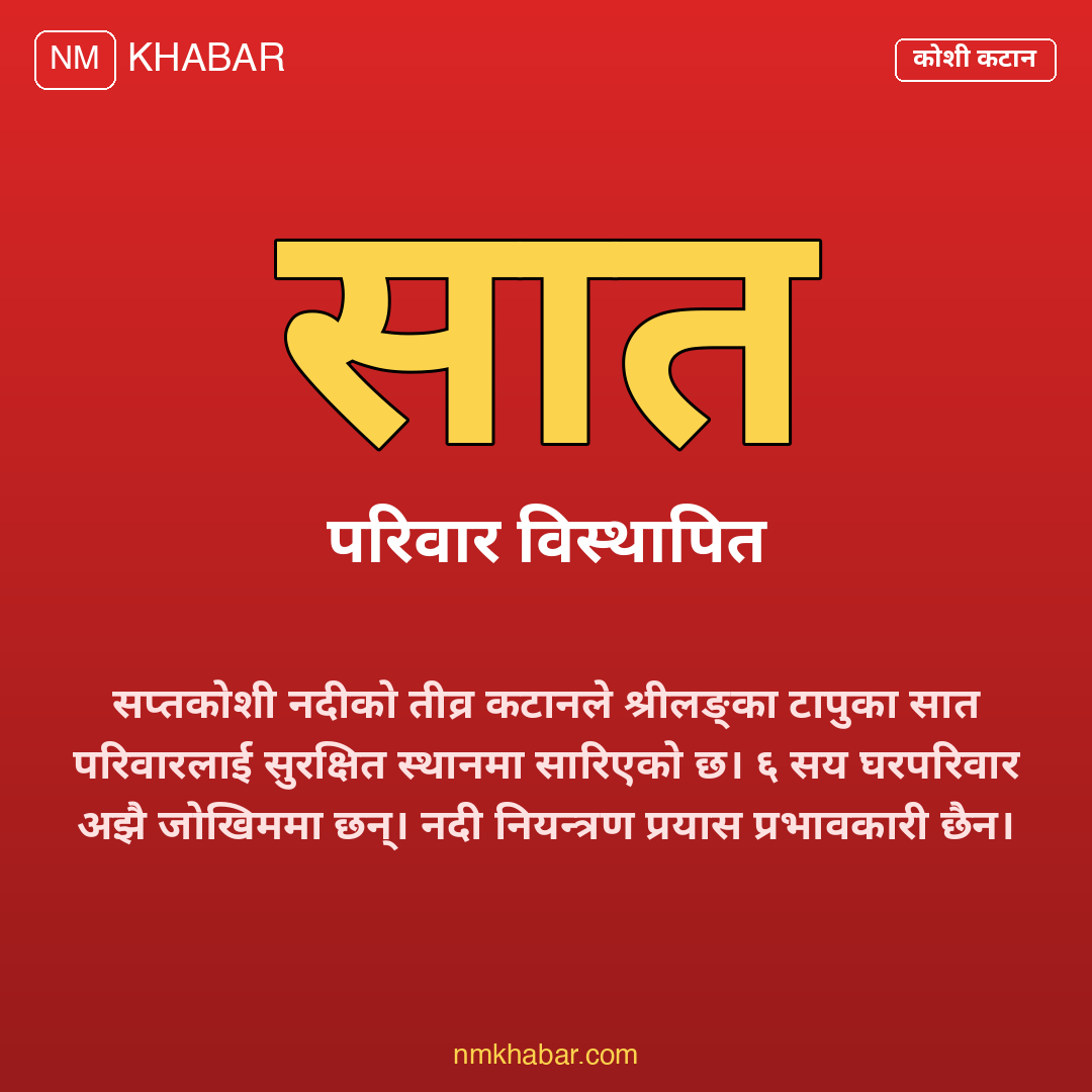सप्तकोशी कटान