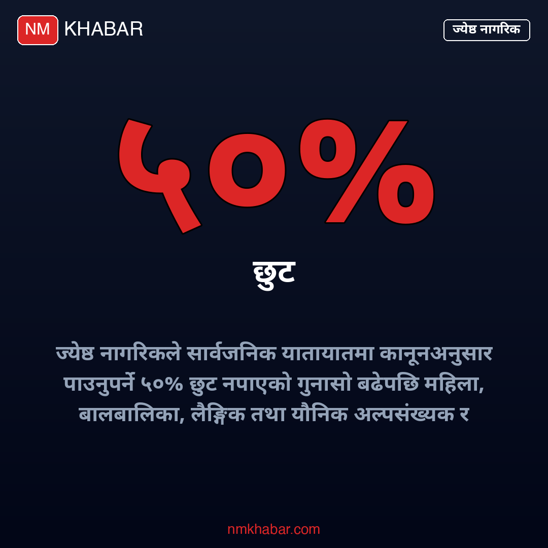 ज्येष्ठ नागरिक छुट