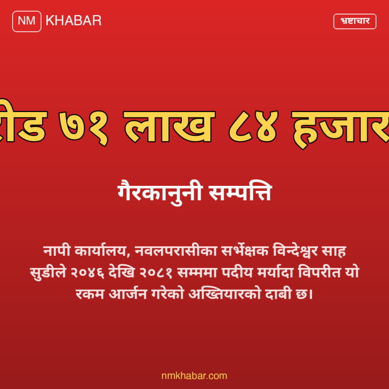सर्भेक्षक सुडी भ्रष्टाचार मुद्दा