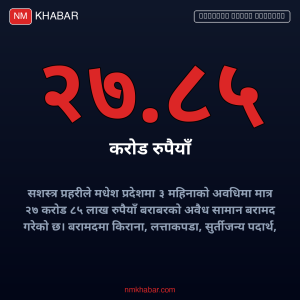 मधेश प्रदेश अवैध सामान बरामद
