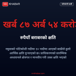 भोटेकोशी बाढी क्षति