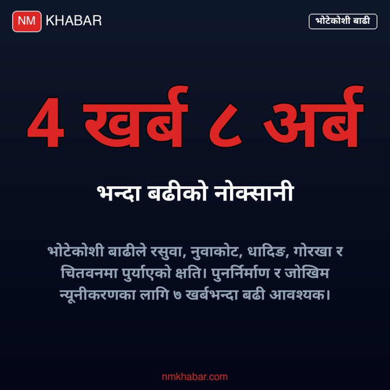 भोटेकोशी बाढी क्षति
