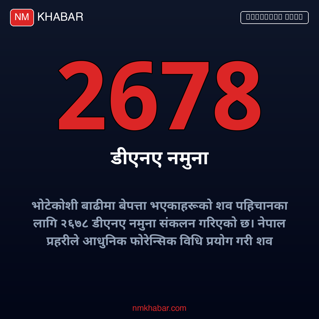 भोटेकोशी बाढी डिएनए