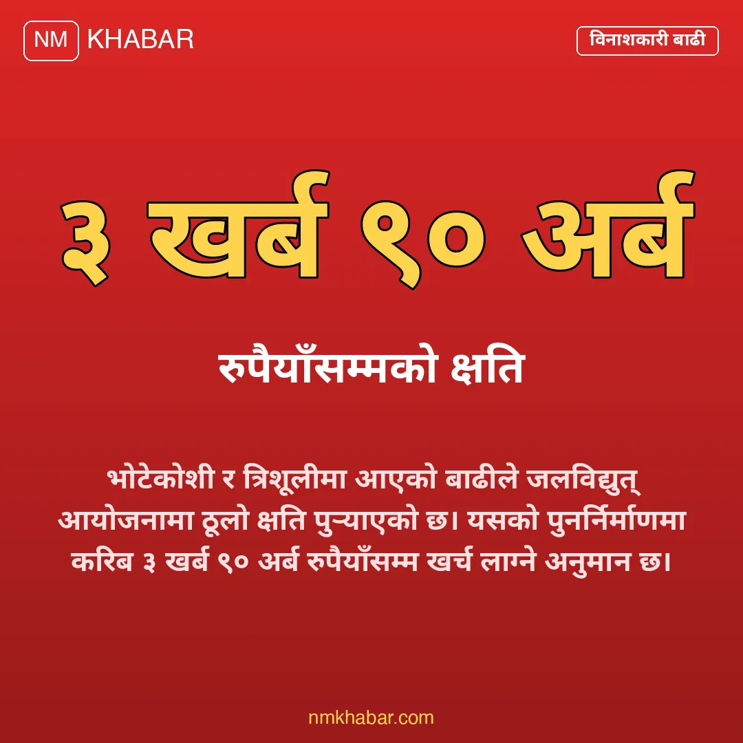 भोटेकोशी त्रिशूली बाढी