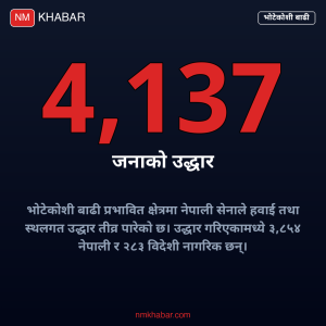 भोटेकोशी बाढी उद्धार