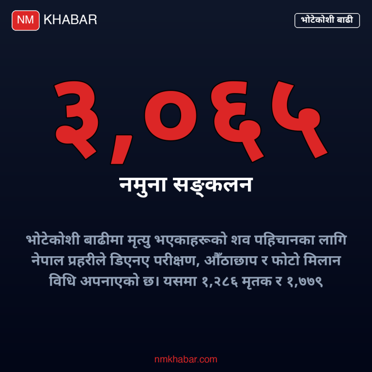 भोटेकोशी बाढी शव पहिचान