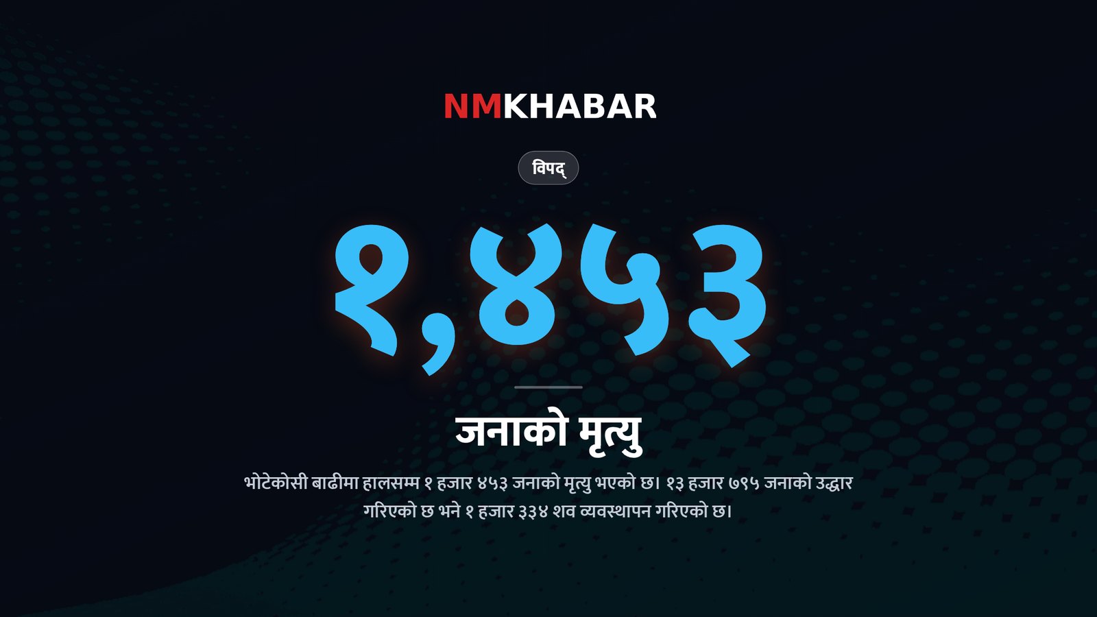 भोटेकोशी बाढी: विधि विज्ञान प्रयोगशाला विधेयक पारित, मृत्यु हुनेको संख्या १,४५३ पुग्यो