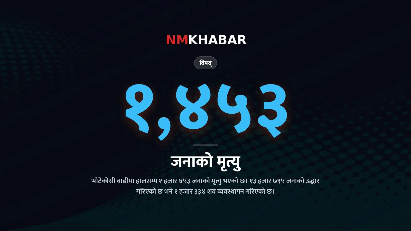 भोटेकोशी बाढी: विधि विज्ञान प्रयोगशाला विधेयक पारित, मृत्यु हुनेको संख्या १,४५३ पुग्यो