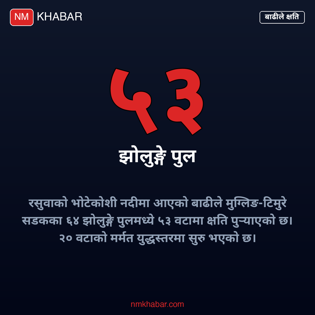 झोलुङ्गे पुल मर्मत