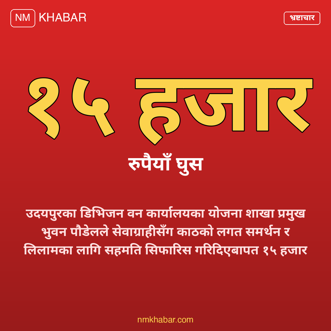 वन अधिकृत घुस मुद्दा