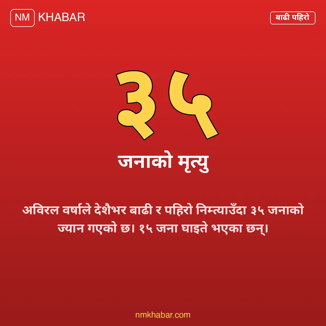 बाढी पहिरो मृत्यु