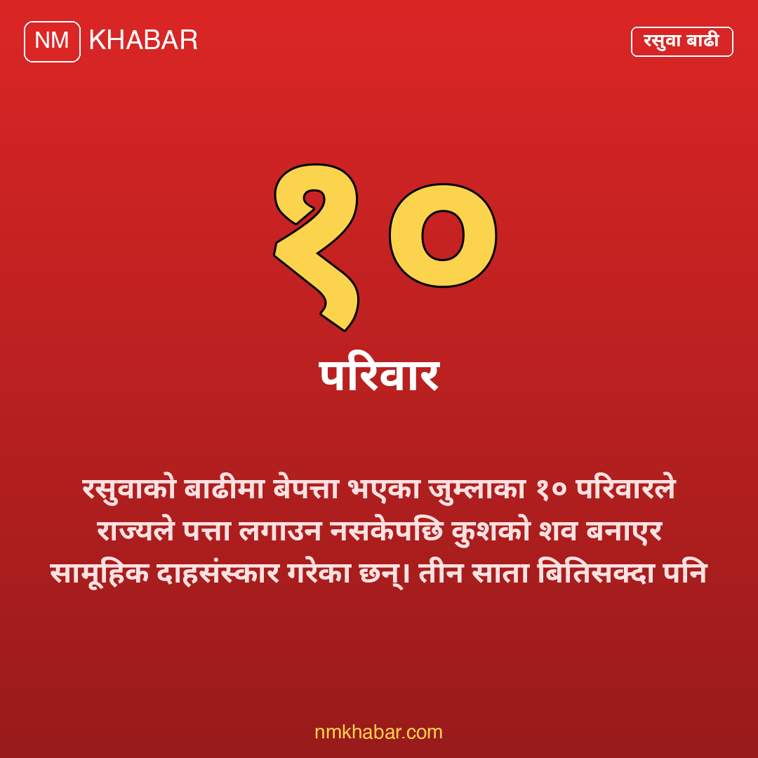 रसुवा बाढी जुम्ला बेपत्ता