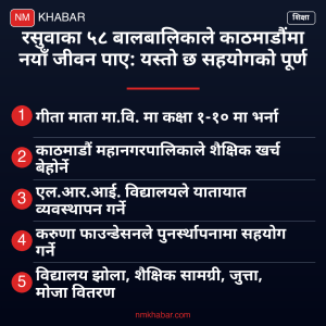 रसुवाका बाढी प्रभावित विद्यार्थी
