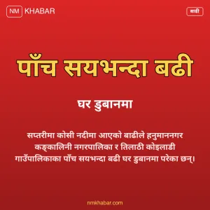 सप्तरी बाढी विस्थापित