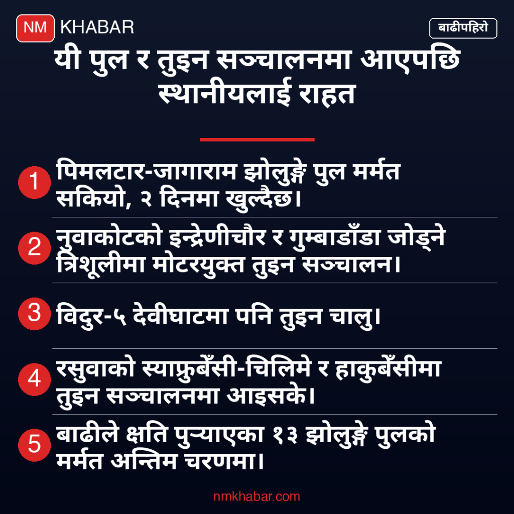 झोलुङ्गे पुल मर्मत