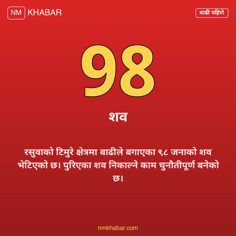टिमुरे बाढी शव