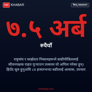 राष्ट्रसंघ बाढी सहायता
