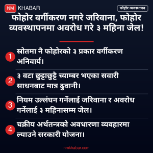 फोहोर व्यवस्थापन नयाँ कानुन