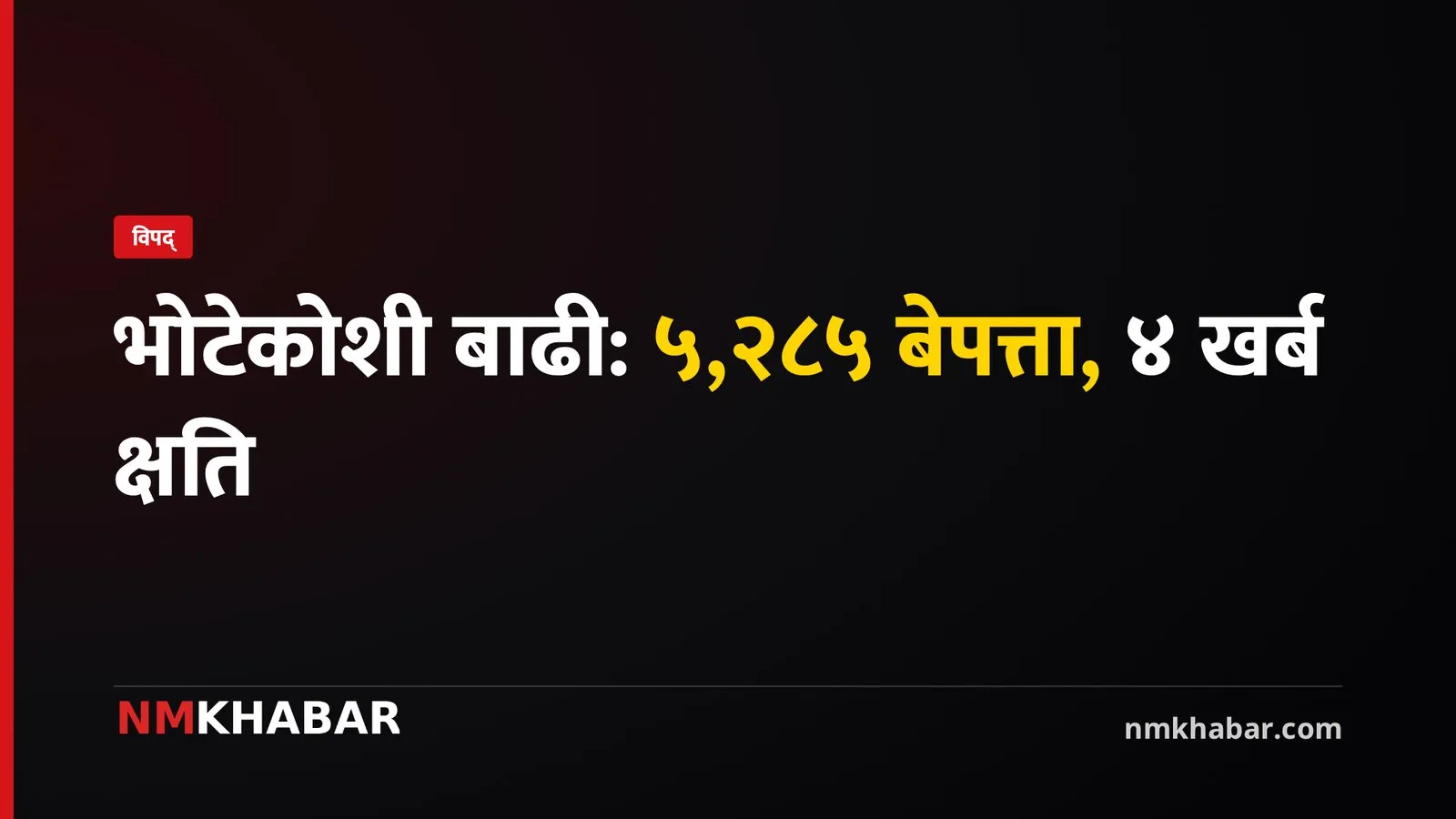 भोटेकोशी बाढी: ५,२८५ बेपत्ता, पुनर्निर्माणमा जोड; बेत्रावतीमा बेलीब्रिज आवश्यक
