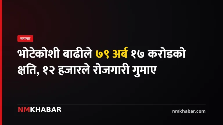 भोटेकोशी बाढी क्षति